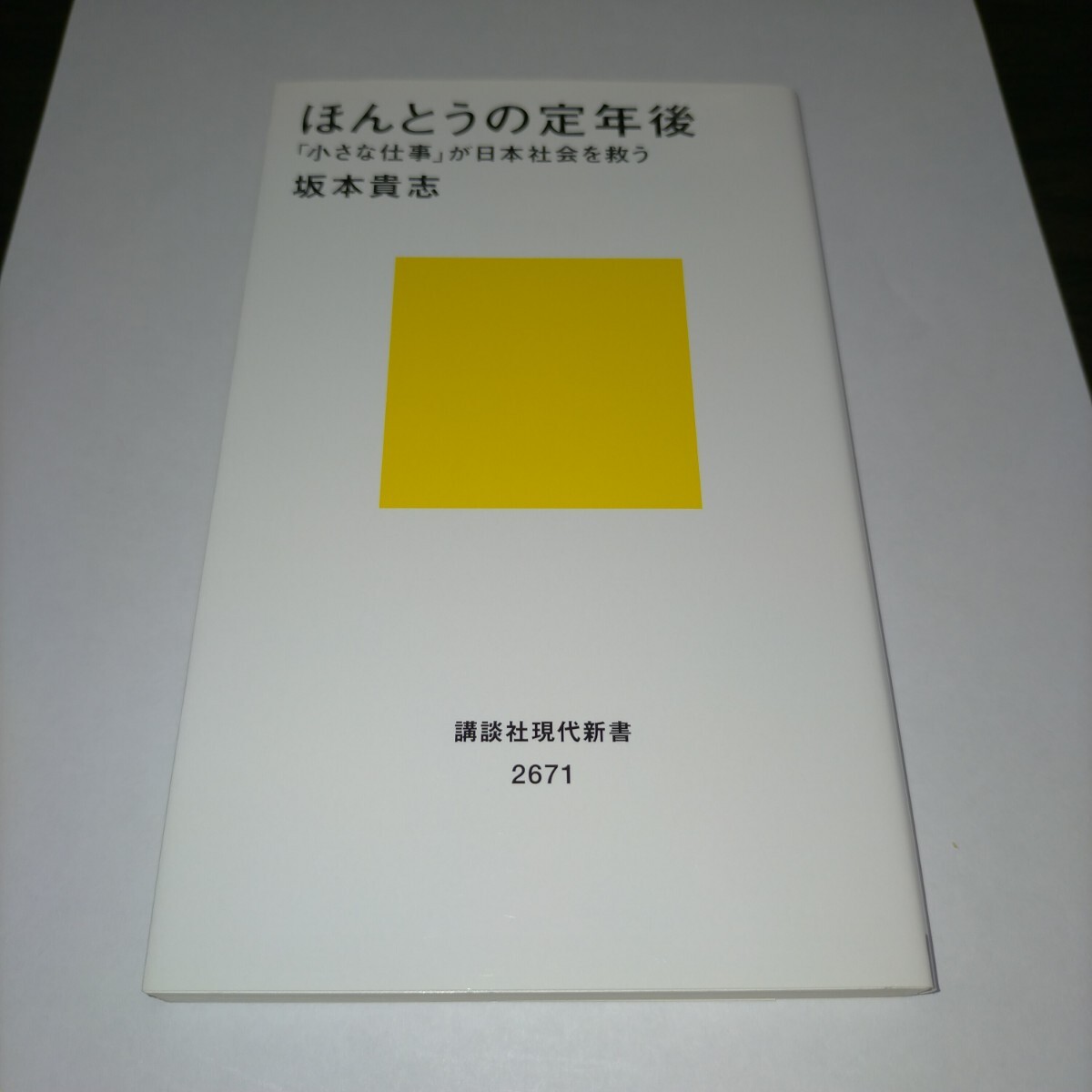ほんとうの定年後 「小さな仕事」が日本社会を救う (講談社現代新書 2671) 坂本貴志/著 (978-4-06-528605-0)保管x拍卖