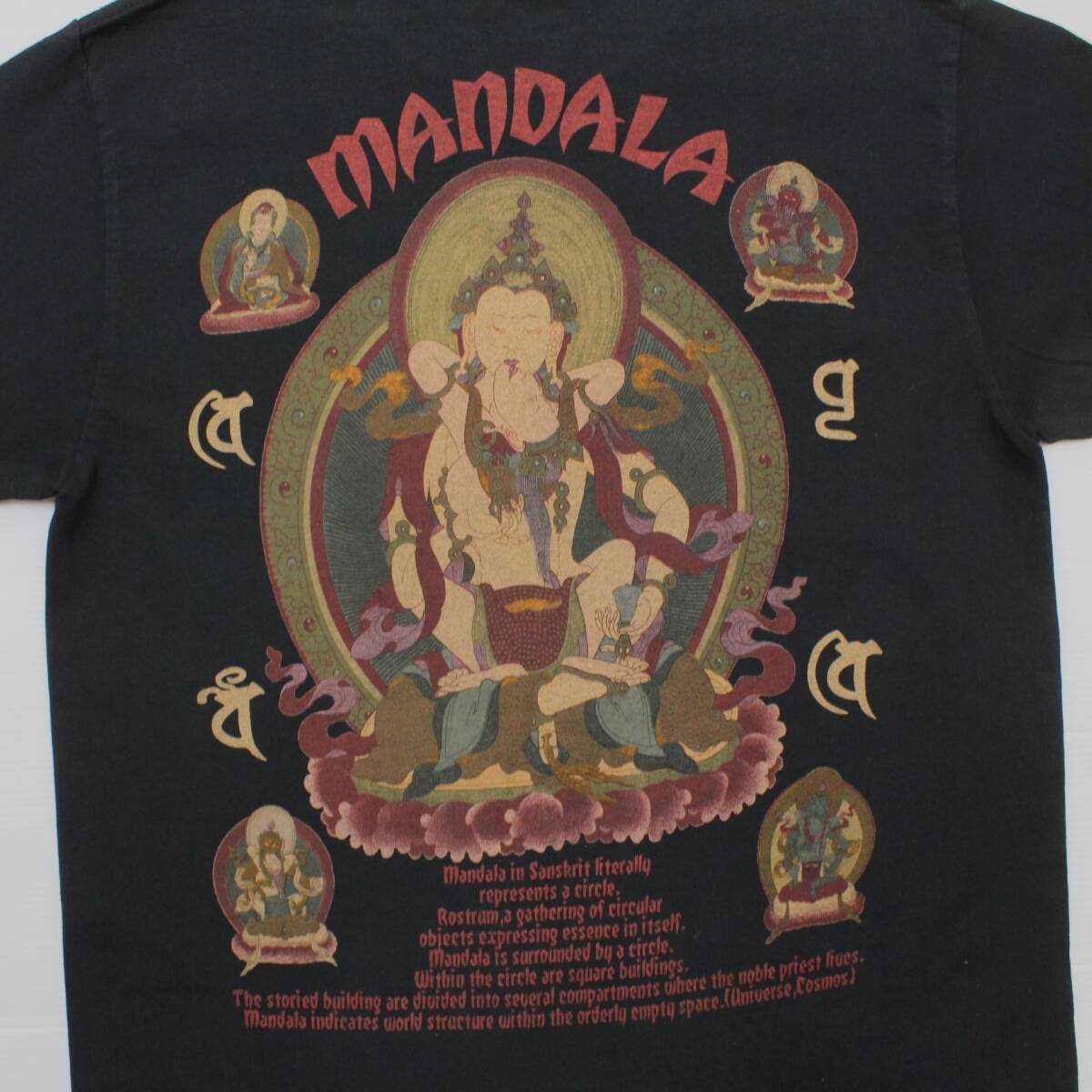 YTS24東洋XS曼荼羅MANDALAマンダラ 半袖TシャツUSA製 SUN SURFサンサーフ 色黒拍卖