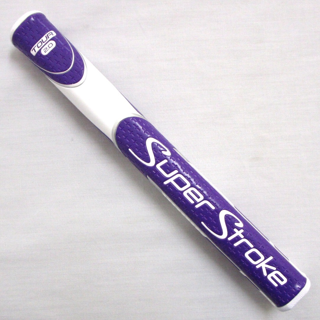スーパーストローク ZENERGY TOUR 2.0 PU/WH GR-245(190)★送料無料 Super Stroke ゼナジー ツアー パープル/ホワイト パターグリップ拍卖