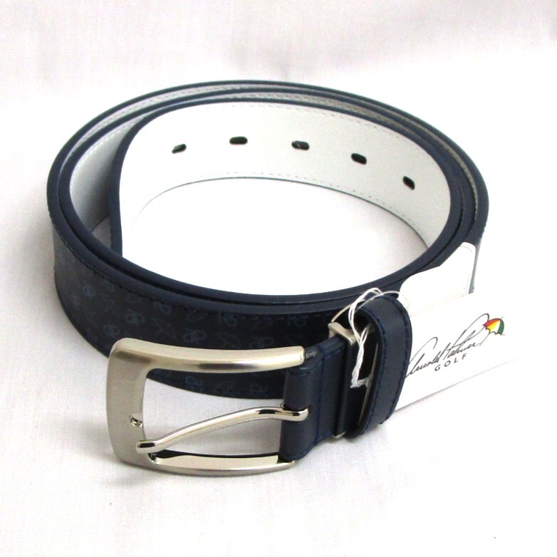 Arnold Palmer メンズベルト 5AP4721 ネイビー モノグラム プリント ベルト★送料無料 アーノルドパーマー 普段使いにも拍卖