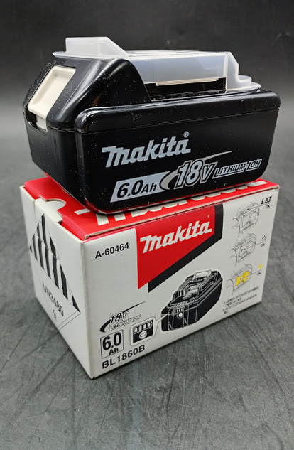 ▽【693】マキタ バッテリー BL1860B / makita 動作未確認 18V 6.0Ah 純正 リチウムイオンバッテリー 電動工具用バッテリー Li-ion拍卖