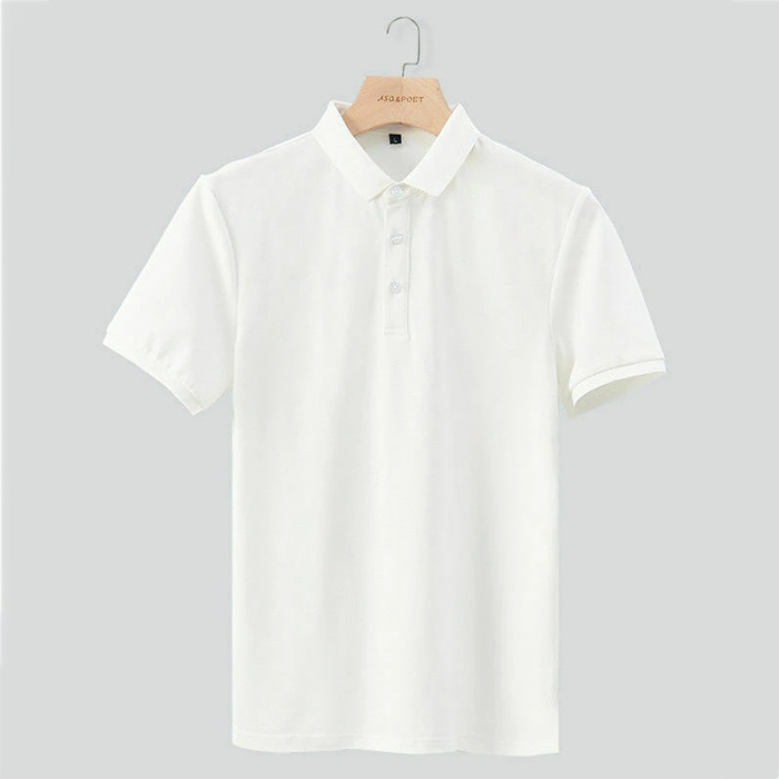 ポロシャツ メンズ 半袖ポロシャツ コットン トップス 無地 シンプル カジュアルポロシャツ ジャージポロシャツ Zty-4174 ホワイト M拍卖