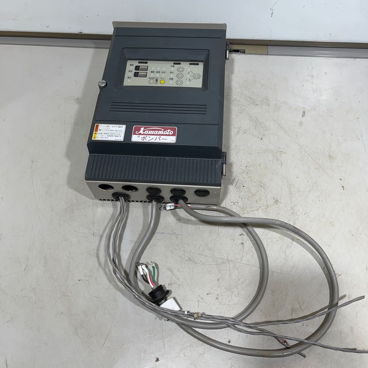 GB-5625 川本製作所 ポンプ フロートスイッチ 制御機器 制御盤 3相200V ECF8-A2.2 ポンパ 中古 動作未確認 ジャンク拍卖