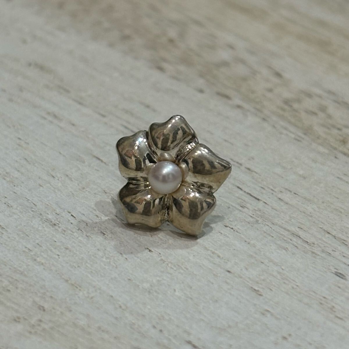 TIFFANY&CO. ティファニー フラワーパールピアス 花型silver シルバー925 片耳のみ拍卖