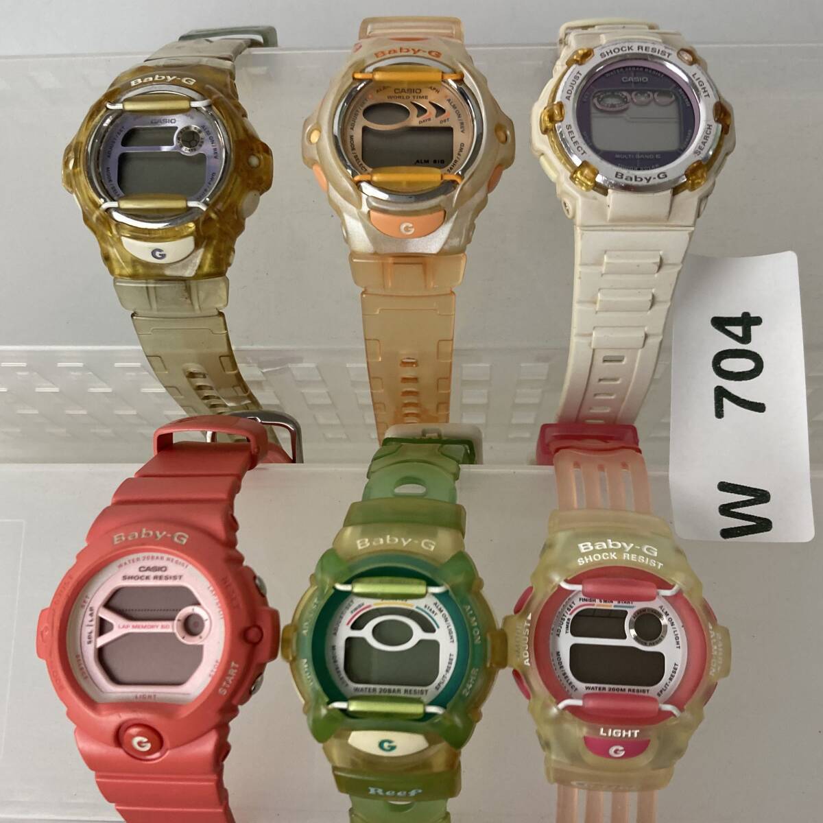 1円~ 腕時計 CASIO BABY-G ベビーG まとめ BG-169R BGR-250 BGR-3003 BG-6903 BGR-200 BG-370 6個 動作未確認 W704拍卖