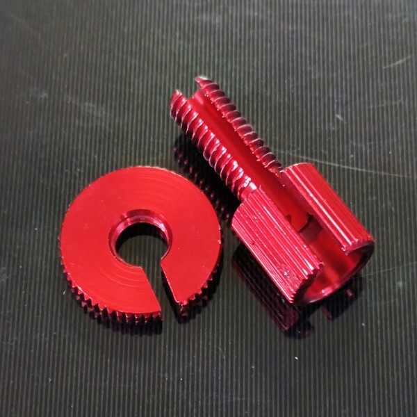 MT-25 MT-03 MT-07 MT-09 MT-10 TW200E TW225E SRV250 SR400 SRX250 汎用 アルミ クラッチアジャスター クラッチ/レバー/ワイヤー M8 赤拍卖