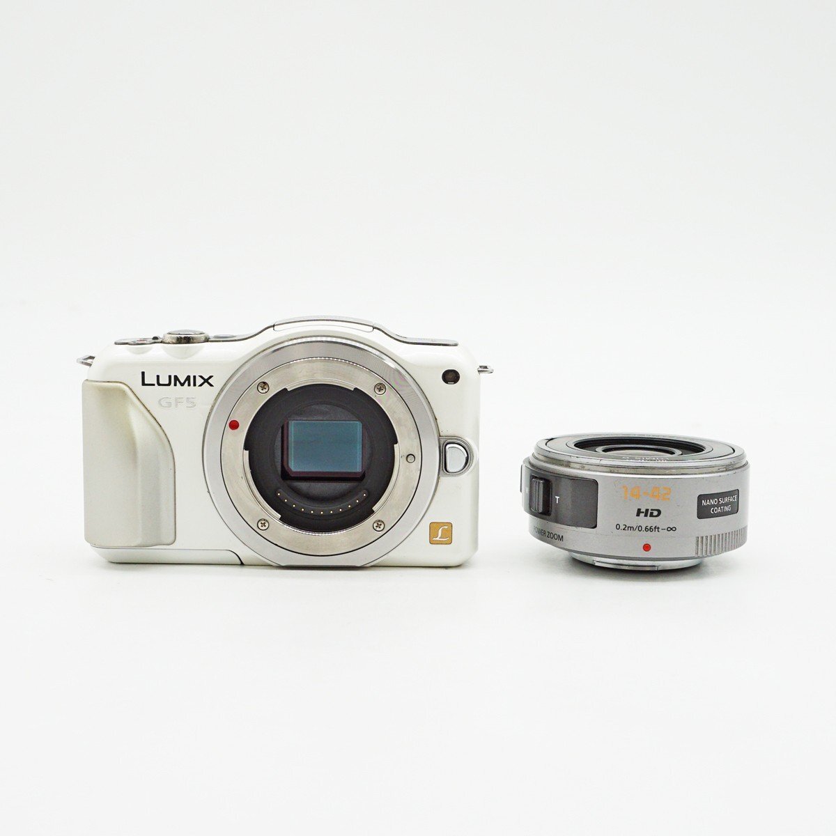 ◇ジャンク【Panasonic パナソニック】LUMIX DMC-GF5X 電動ズームレンズキット ミラーレス一眼カメラ シェルホワイト拍卖