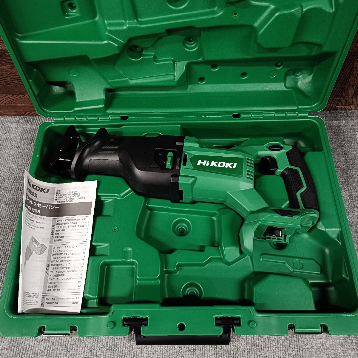 沖縄・離島地域発送不可 新品フルセットばらし品 HiKOKI ハイコーキ CR18DB 本体のみ+収納ケース 18V コードレスセーバソー拍卖