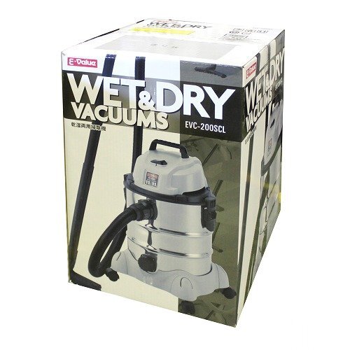 沖縄県及び離島地域は発送不可 E-Value 乾湿両用 掃除機 20L EVC-200SCL 粉塵・液体の吸引・自動車の清掃などに拍卖