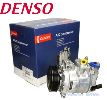 DENSO製 VW トゥアレグ 7L 4.2L 7LBARA / アウディ Q7 4L 8気筒 エアコンコンプレッサー ACコンプレッサー 7L6820803E 7L6820803H拍卖