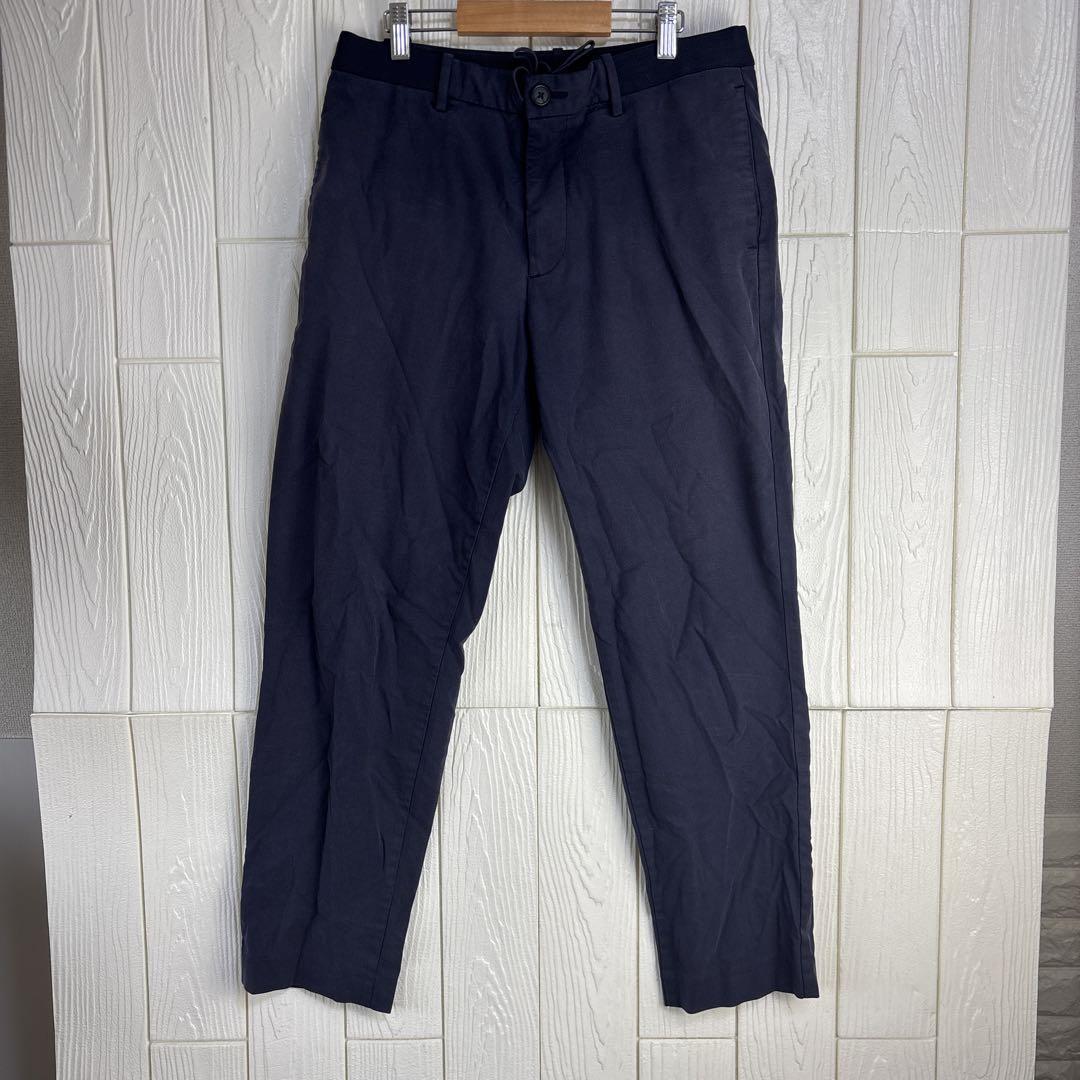 UNIQLOネイビー ボタン付きパンツ 36サイズ ウエスト84拍卖