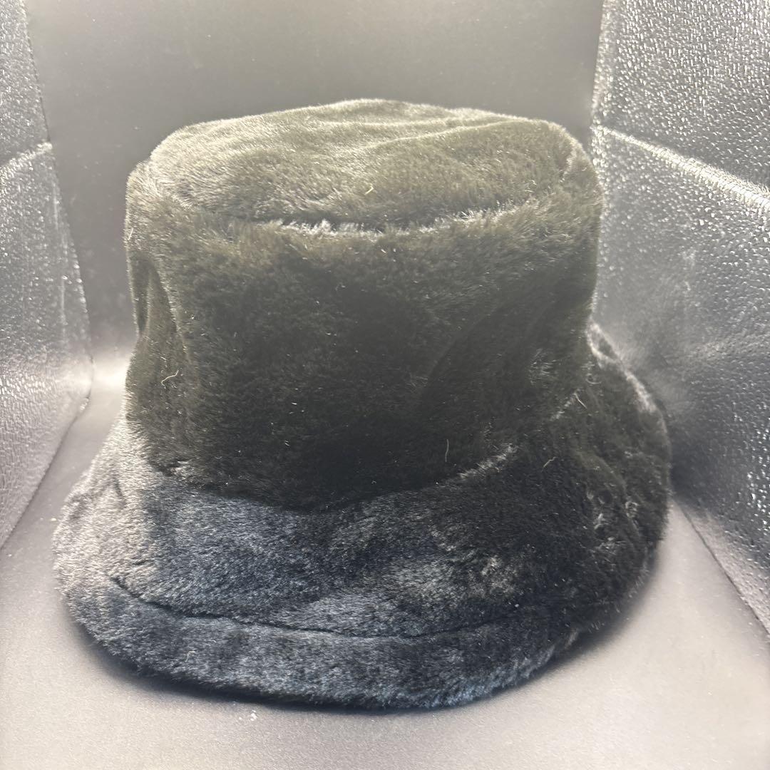 黒いファーバケットハット フリーサイズ拍卖