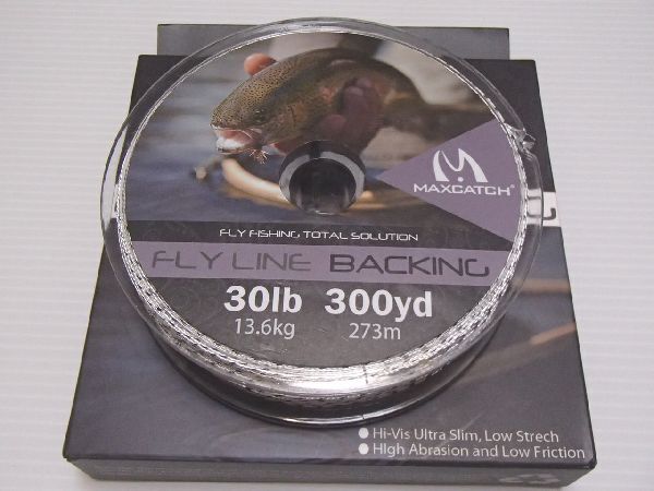 バッキングライン 30lb 300yd 300ヤード 274m ホワイト ブラック フライ 30lbs 300yds拍卖