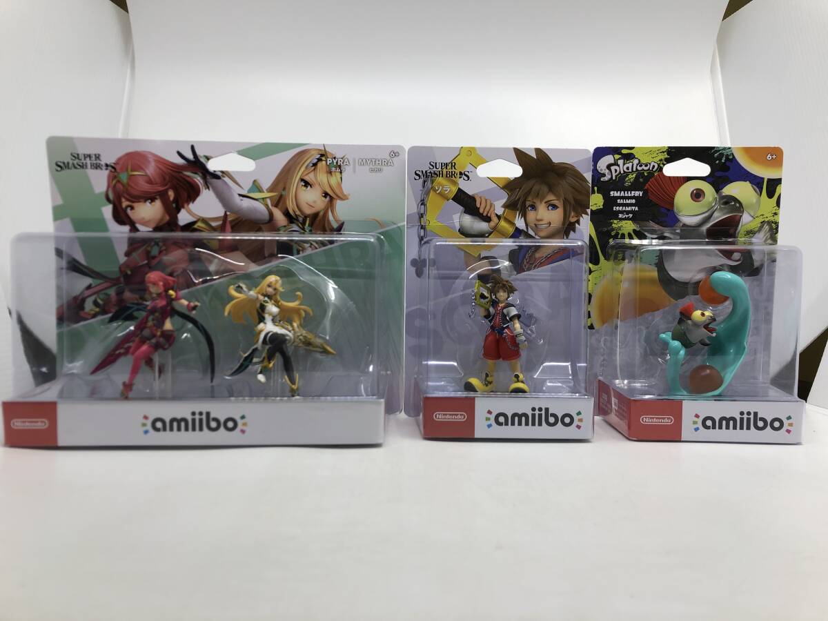 1円~ 未開封 Nintendo amiibo 6個セット 箱ダメージ有 ダブルセット( ホムラ/ヒカリ) ソラ コジャケ ゼルダ リンク ユン坊 拍卖