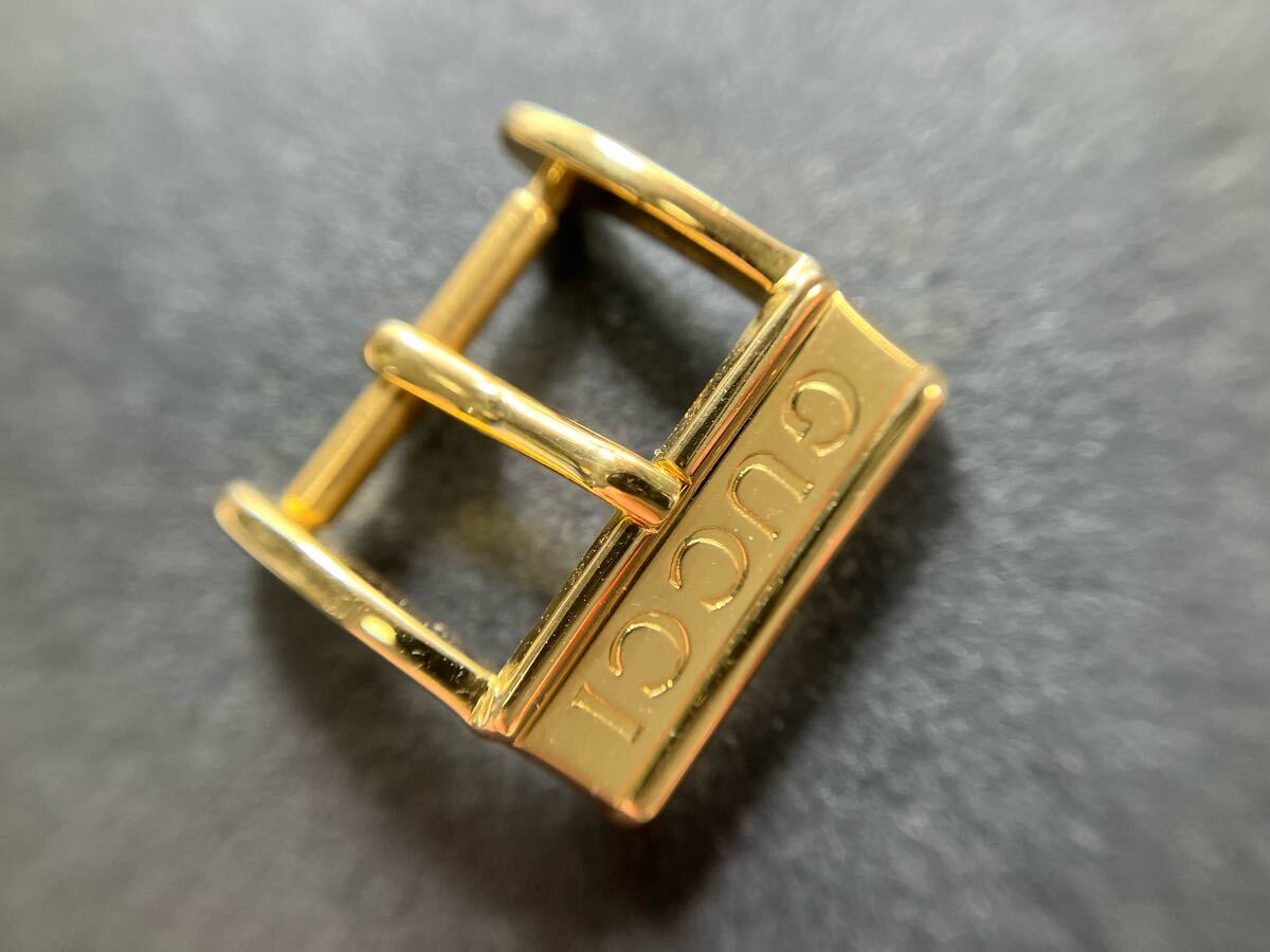 極美品 正規品 14mm 尾錠 GUCCI 腕時計 パーツ parts グッチ gold ゴールド メンズ レディース men's ladies バックル buckle GENUINE拍卖