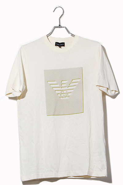 EMPORIO ARMANI エンポリオアルマーニ Eagle Logo Print T-shirt イーグルロゴ プリント Tシャツ カットソー 14A (166cm)拍卖