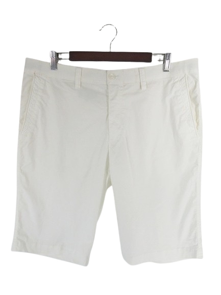 23区 オンワード樫山 GOLF パンツ シュート ハーフ ワンポイント 刺? ホワイト サイズ96 QQQ メンズ拍卖