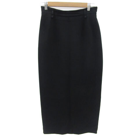 ニコルファリ NICOLE FARHI タイトスカート ロング丈 マキシ丈 ブラック 黒 /YM13 レディース拍卖