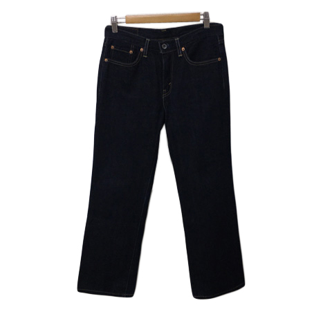リーバイス Levi's パンツ デニム ジーンズ ストレート ロング ジップフライ 28 紺 ネイビー レディース拍卖