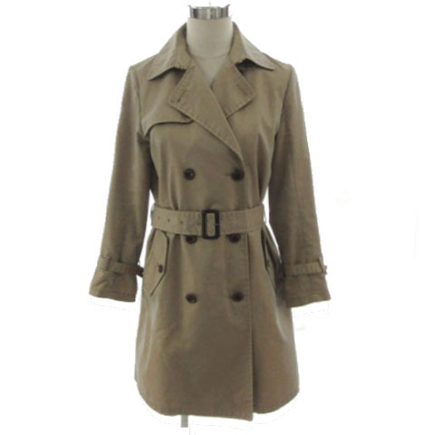 グローバルワーク GLOBAL WORK トレンチコート GW070497N9 ベルト付き タマムシ ブラウン系 ベージュブラウン L レディース拍卖