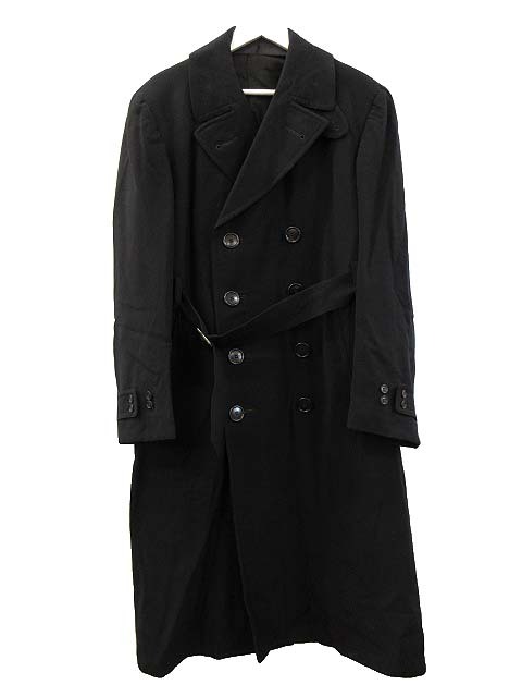 ヴィンテージ VINTAGE 40s US NAVY ウール オフィサーコート トレンチコート ブラックギャバジン ミリタリー CLOTHCRAFT CLOTHES拍卖