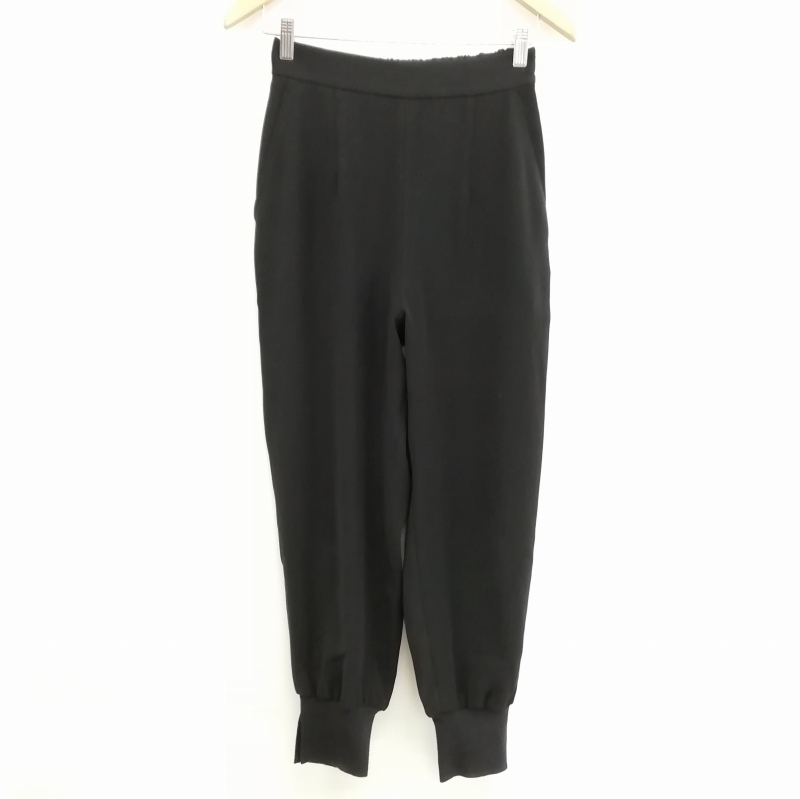 Curensology カレンソロジー CL205008ER スリットヘム パンツ ボトムス 36 ブラック レディース拍卖