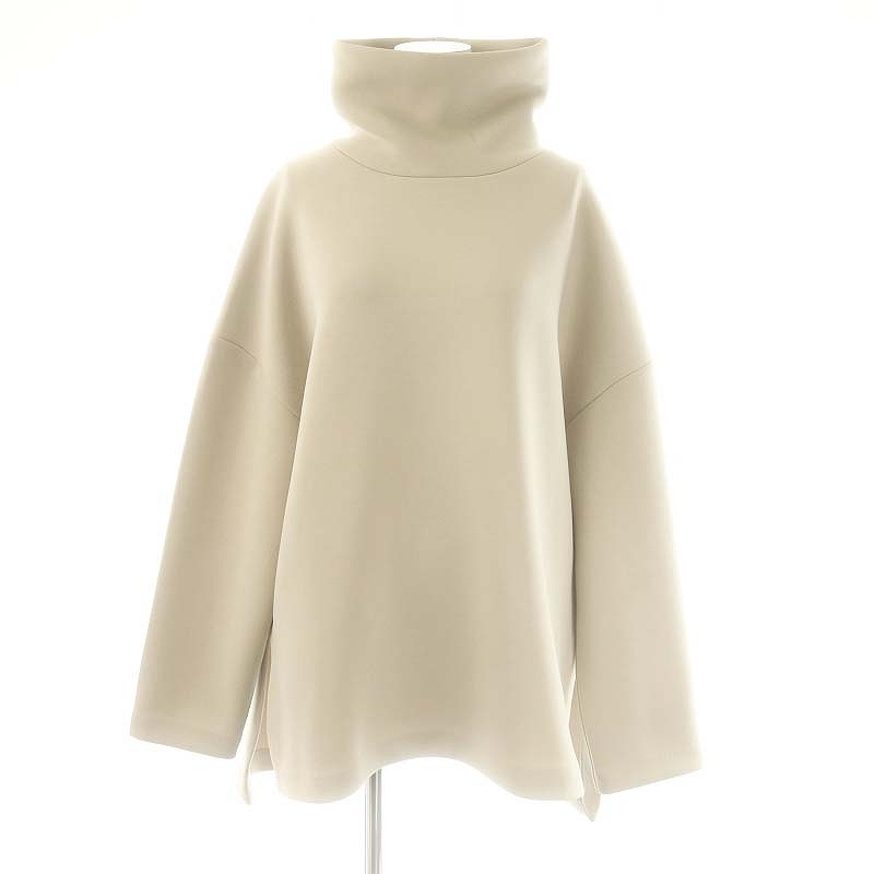 リムアーク rim.ark Super high neck tent tops プルオーバー カットソー ハイネック 長袖 F グレージュ /DF ■OS レディース拍卖