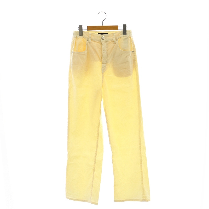 レッドカード RED CARD 243488 Manoa デニムパンツ ワイド イージー リネン 25 クリーム色 /ES ■OS レディース拍卖