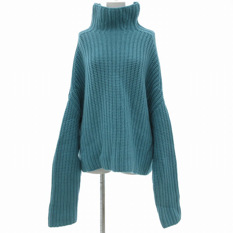 ディーゼル DIESEL M-DAYTON セーター ニット プルオーバー ウール ドロップショルダー XS 青緑 /UO レディース拍卖