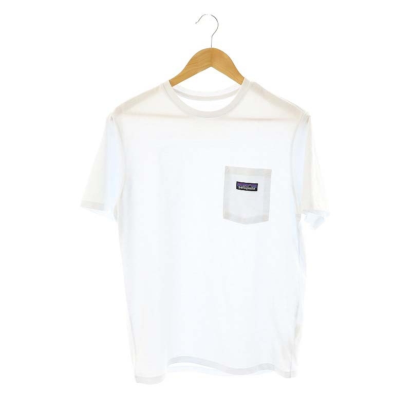パタゴニア Patagonia 37406 P-6 Label Pocket Re-T-shirts Tシャツ カットソー 半袖 コットン XS ライトブルー /NR ■OS メンズ拍卖