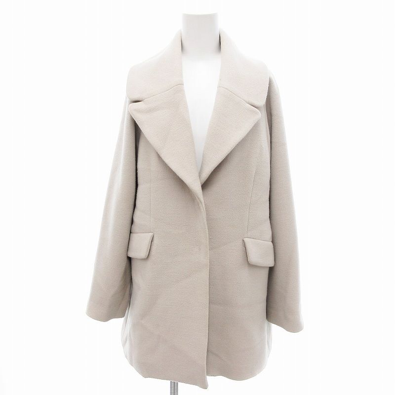 アーバンリサーチ URBAN RESEARCH チェスターコート ハーフ丈 ラグランスリーブ F アイボリー /TI レディース拍卖