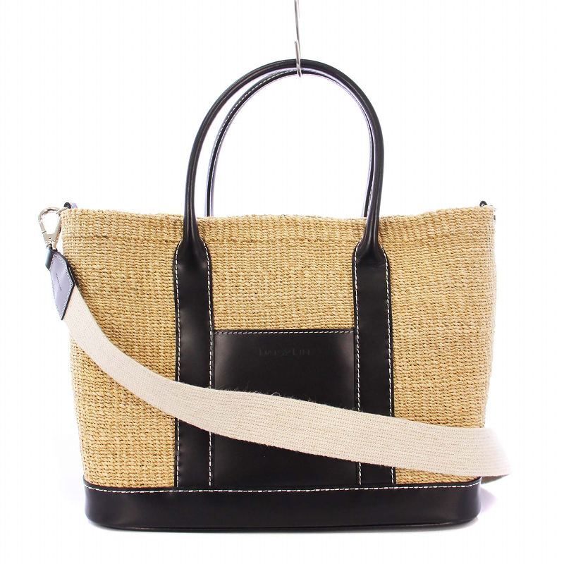 デイジーリンフォクシー DL Basket バスケット かごバッグ ハンドバッグ トートバッグ ショルダーバッグ 2WAY ベージュ ブラック拍卖