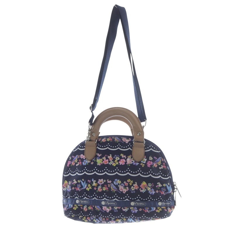 レスポートサック LesportSAC 2WAY ショルダー バッグ Chesty ハンドバッグ 総柄 青 ブルー /SR15 レディース拍卖