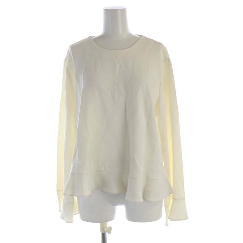 ステラマッカートニー STELLA McCARTNEY シャツ ブラウス フリル リボン 長袖 36 白 ホワイト /RO レディース拍卖