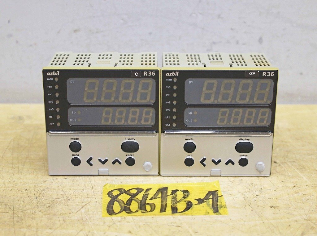 8864B24 azbil アズビル デジタル指示調節計 R36TR1UA1100 2個セット拍卖