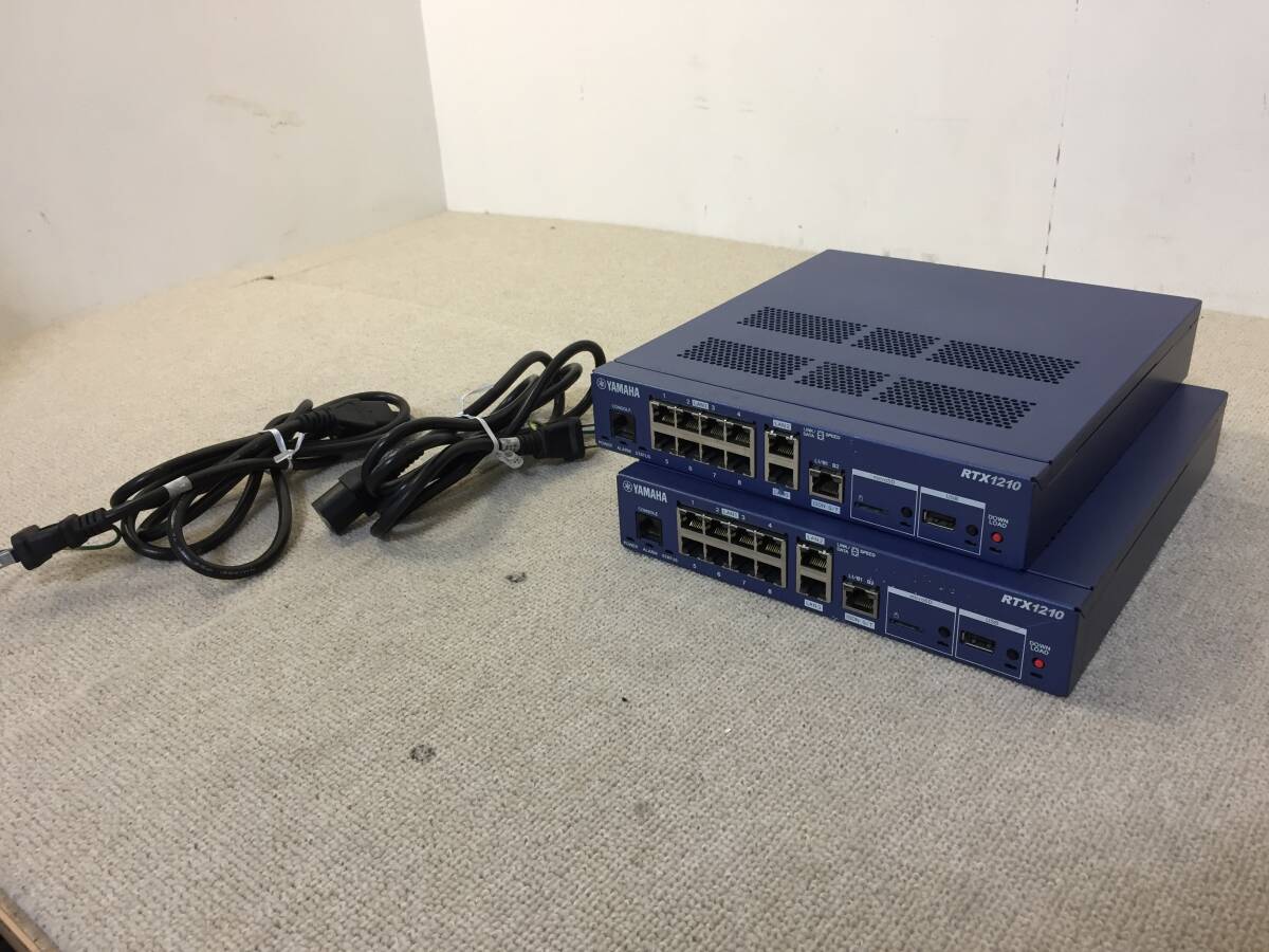 【22】YAMAHA RTX1210 (2台セット) ギガアクセスVPNルーター拍卖
