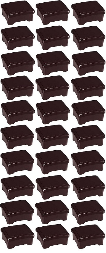 ★業務用漆器耐熱丼重光月新溜艶消し内朱30個うな重・かつ重・天丼重・海鮮重などに越前塗日本製新品拍卖