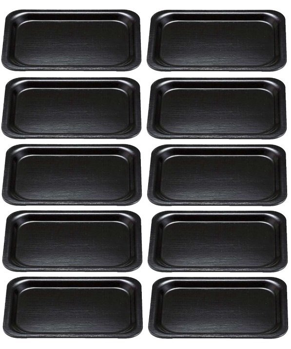 ★業務用漆器耐熱厚渕隅丸ミニ盆28cm(280X200mm)10枚滑り止め加工食洗機対応越前塗日本製新品拍卖