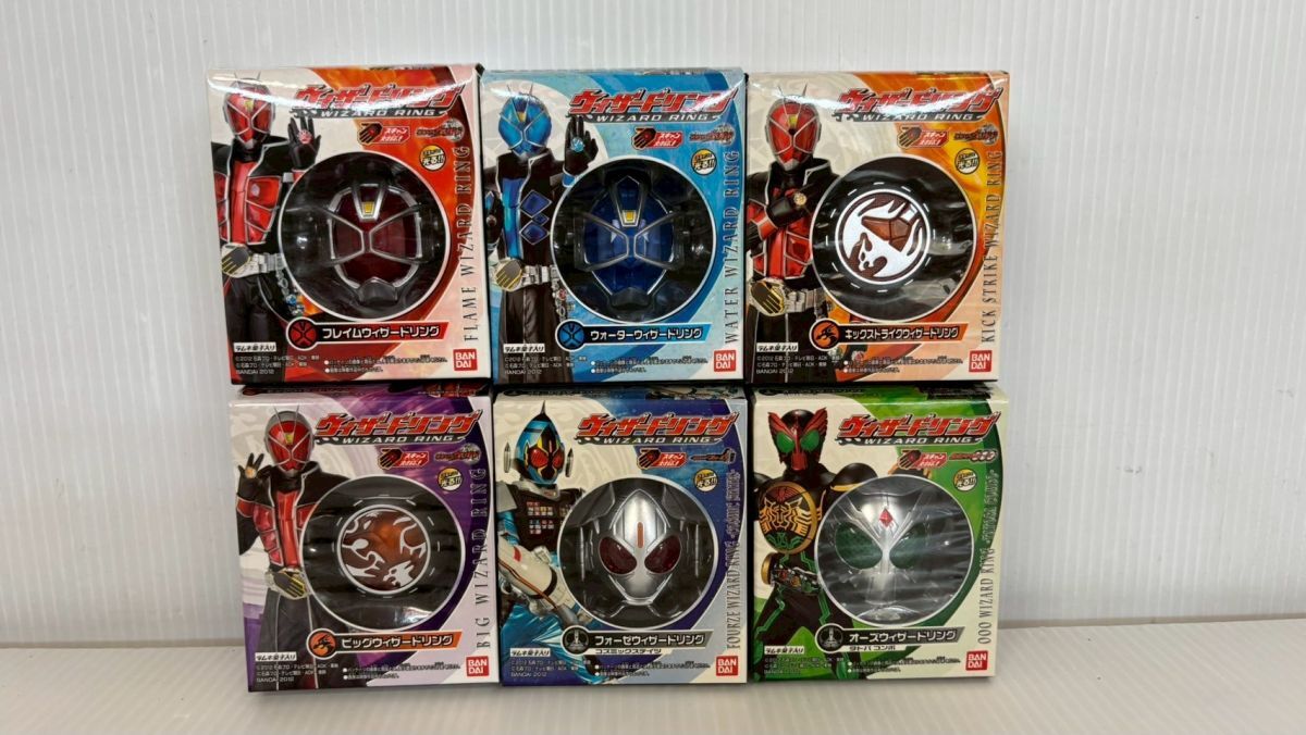 SB222-0714-61【未開封】仮面ライダーウィザード ウィザードリング 全6種コンプリートセット拍卖