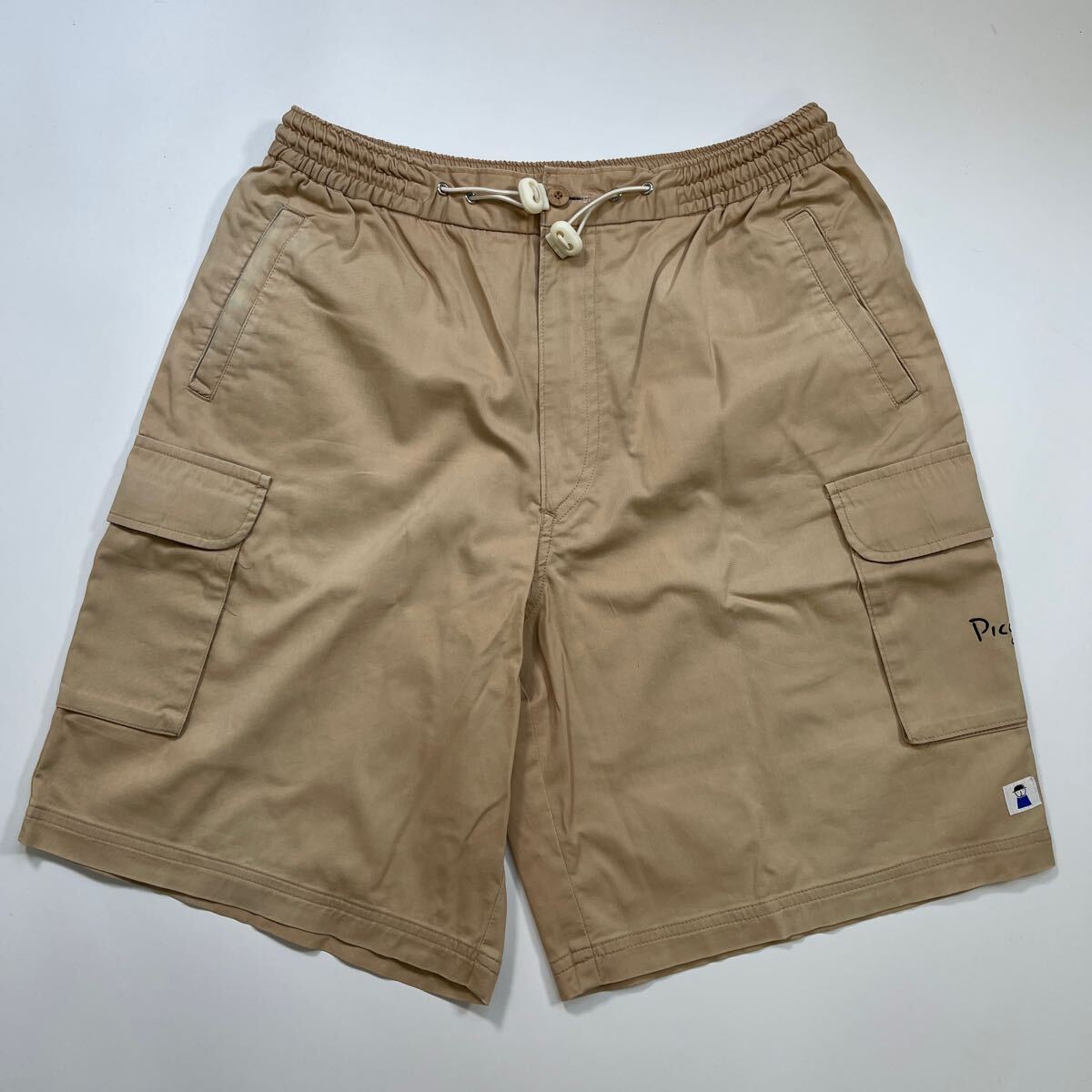 picone club ピッコーネクラブ ショートパンツ M ハーフパンツ ベージュ カーゴ サイドポケット付き スポーツウェア 普段着 【☆769y】拍卖