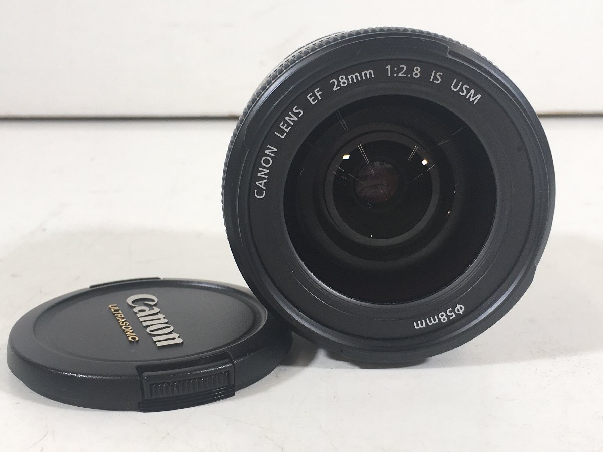 Canon キヤノン ULTRA SONIC ウルトラソニック EF28mm F2.8 IS USM カメラ 単焦点 レンズ ユーズド拍卖