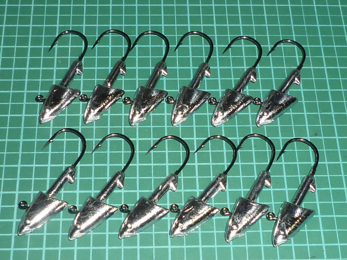 D003-純鉛 シャッドヘッドジグヘッド 1/4oz 12本 ②拍卖