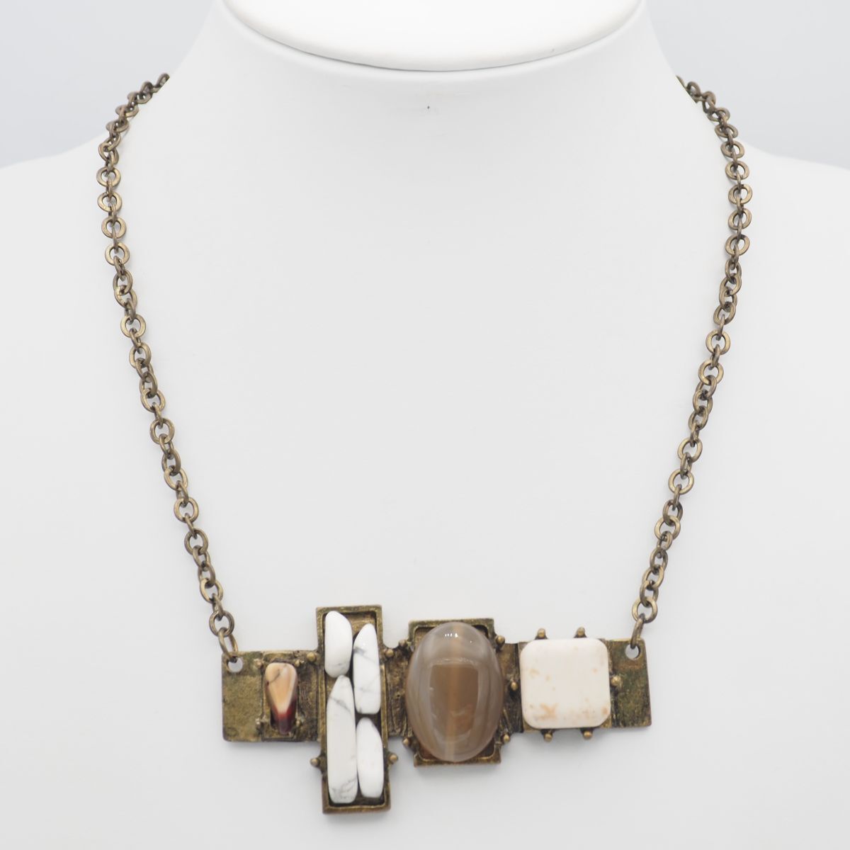 A525 ADOLFODOMINGUEZ アドルフォドミンゲス ネックレス 天然石 ゴールド デザイン拍卖