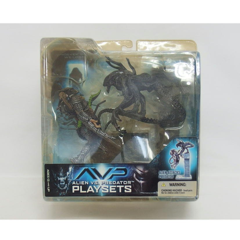 1円【未使用】McFARLANE TOYS AVS(エイリアンVSプレデター) PLAY SETS/フィギュア /ALIEN ATTACKS PREDATOR/18拍卖