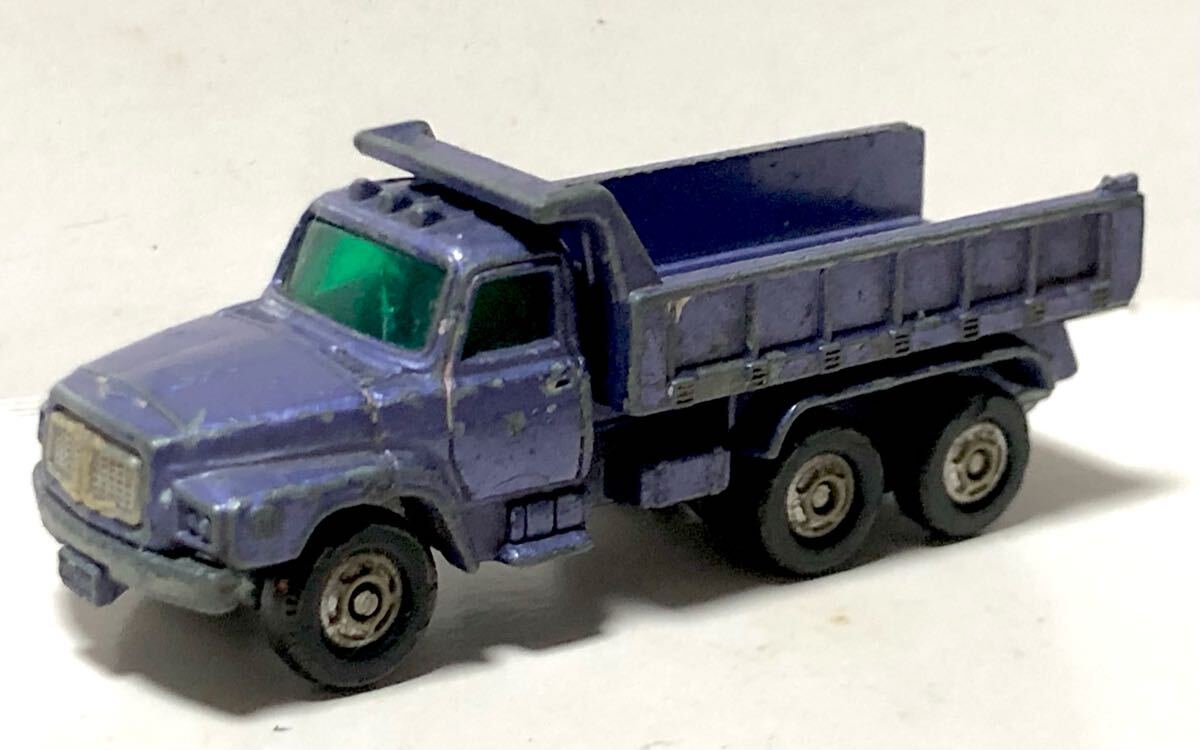 レア 現状 1972 Nissan DumpTruck TW50LD ニッサン ダンプ トラック 1974 黒箱期 初版 UDマーク付 初期裏板 11Bホイール パープル 拍卖