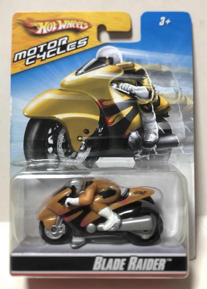 レア 2009 Blade Raider ブレード ライダー Hotwheels Speed Cycles Series サイドライン 自立走行 Motor Cycles Gold 絶版 拍卖