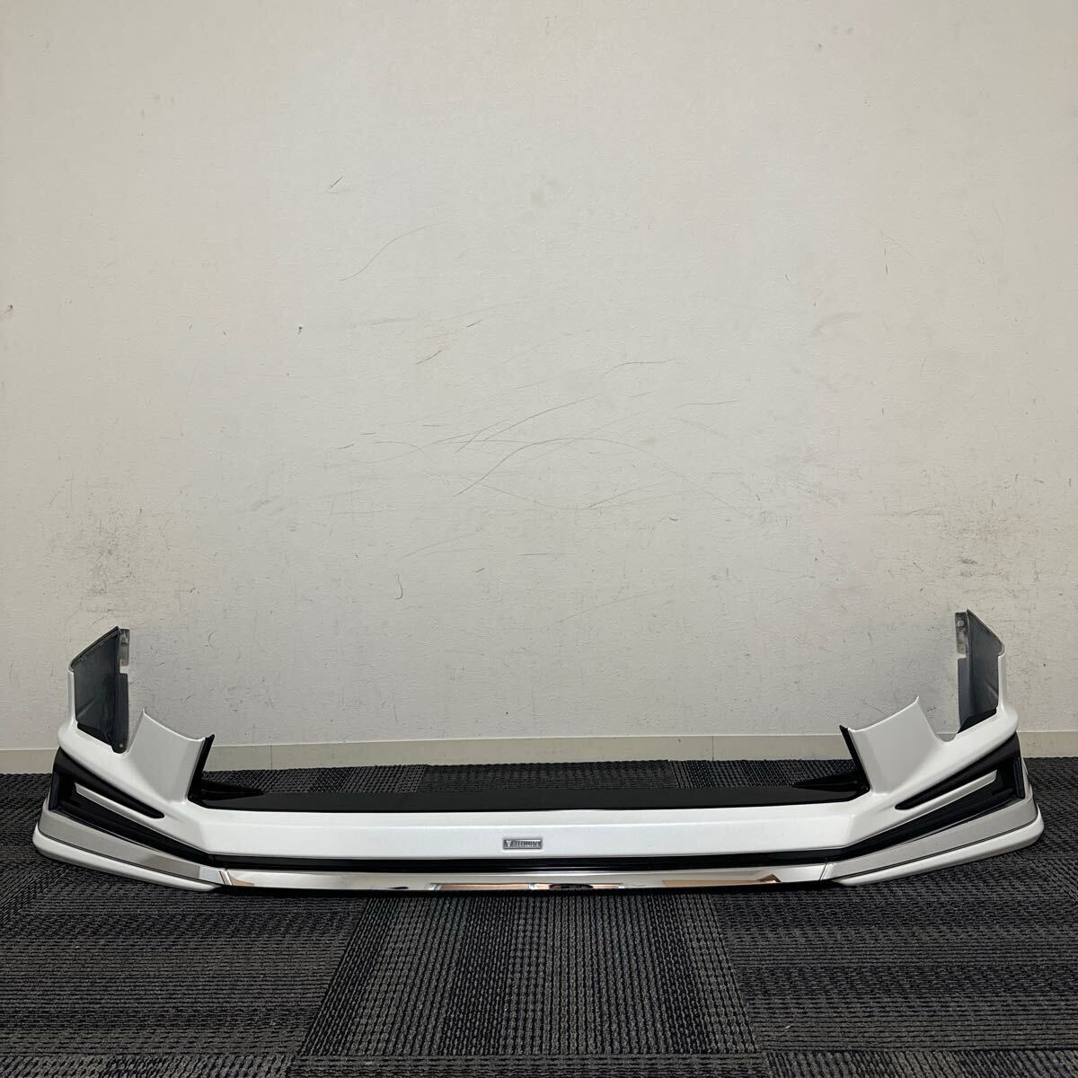 美品 トヨタ 80系 ZRR80W 後期 ヴォクシー ZS 後期 煌 純正オプション モデリスタ フロントスポイラー 070 パールホワイト 白拍卖