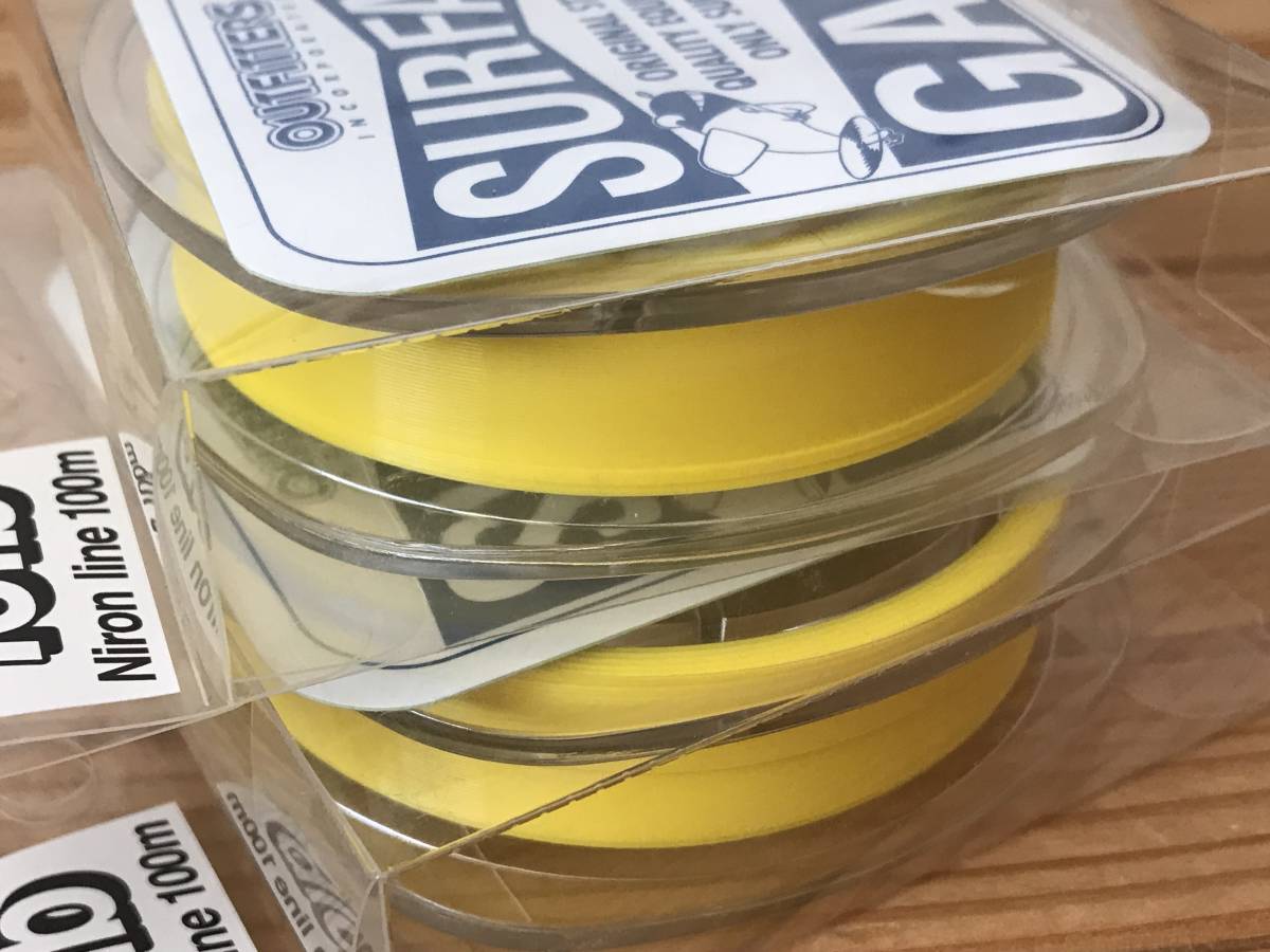 アウトフィッターズ トップウォーター専用 ライン サーフェイスゲーム 20lb 黄(アブ/ABU ヘドン/HEDDON ザウルス/SAURUS バス用)拍卖