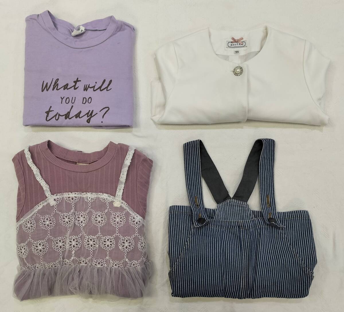 佐川発送 メーカ―複数 子供服 女の子 120サイズ 4点 まとめ売り 01拍卖