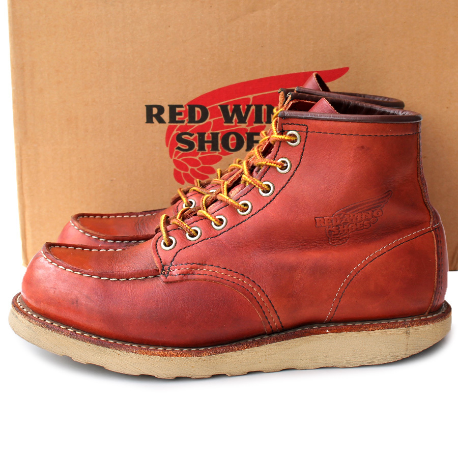Red Wing SHOES レッドウィング★6inch Classic Moc 8131 US7.5 アイリッシュセッター モックトゥ ワークブーツ オロラセット p i-1394拍卖